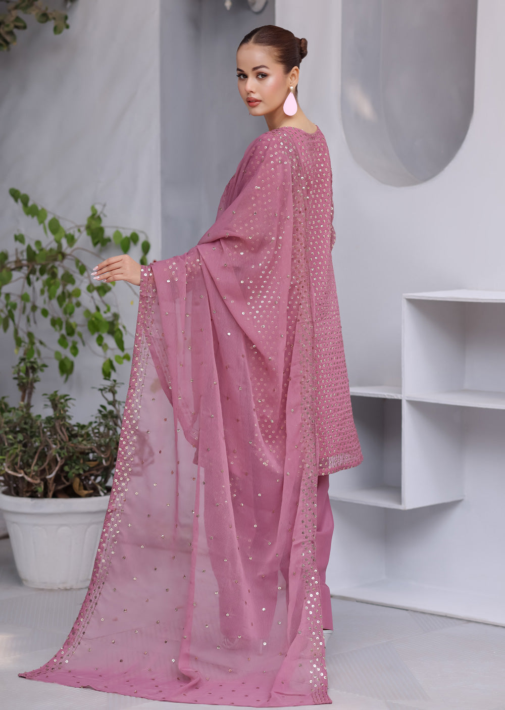 HK327 - Readymade chiffon Outfit 2025 - Memsaab Online
