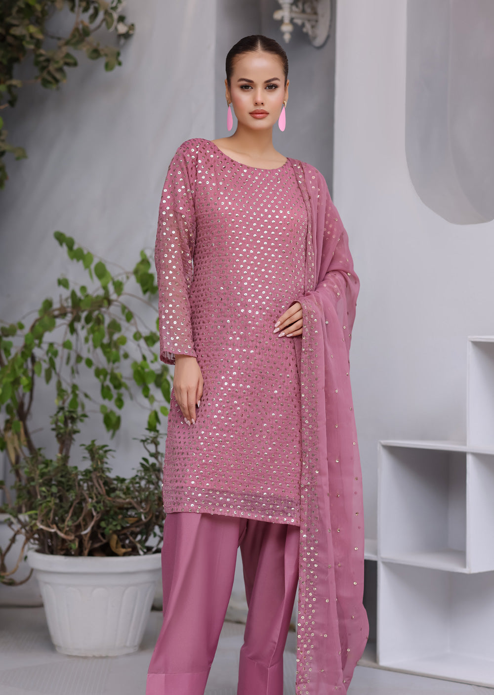 HK327 - Readymade chiffon Outfit 2025 - Memsaab Online