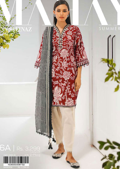 MZN-16-A - Unstitched - Mahay Summer Collection by Sana Safinaz 2023 - Memsaab Online