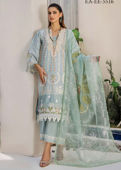 EA-EE-5516 - Unstitched - Eshaisha Eid Edit Lawn Collection 2024 - Memsaab Online