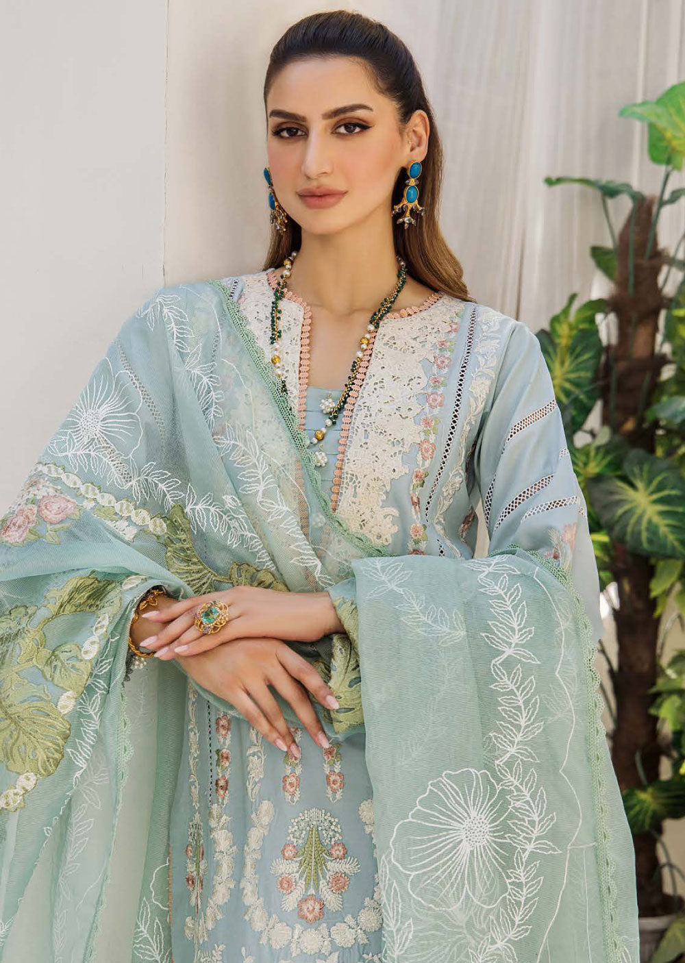 EA-EE-5516-R - Readymade - Embroidered Lawn Collection 2024 - Memsaab Online