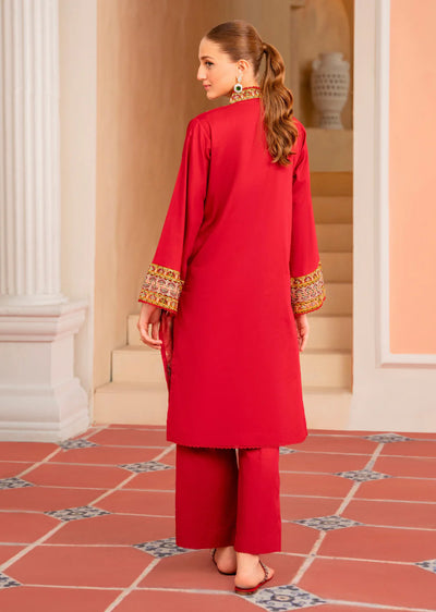 Crimson Passion - Readymade 3 Piece Garnet Suit - Memsaab Online