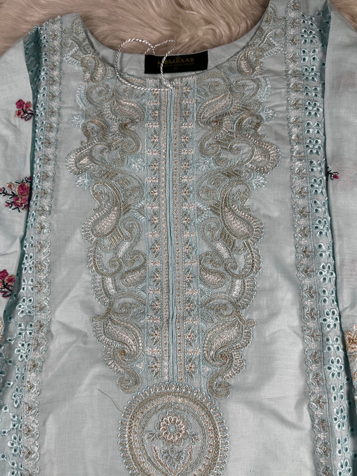ATR-1136-Ferozi- Sehrish B Lux Cotton - Memsaab Online
