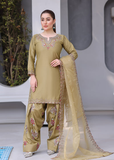 HK326 - Readymade Cotton Outfit 2025 - Memsaab Online