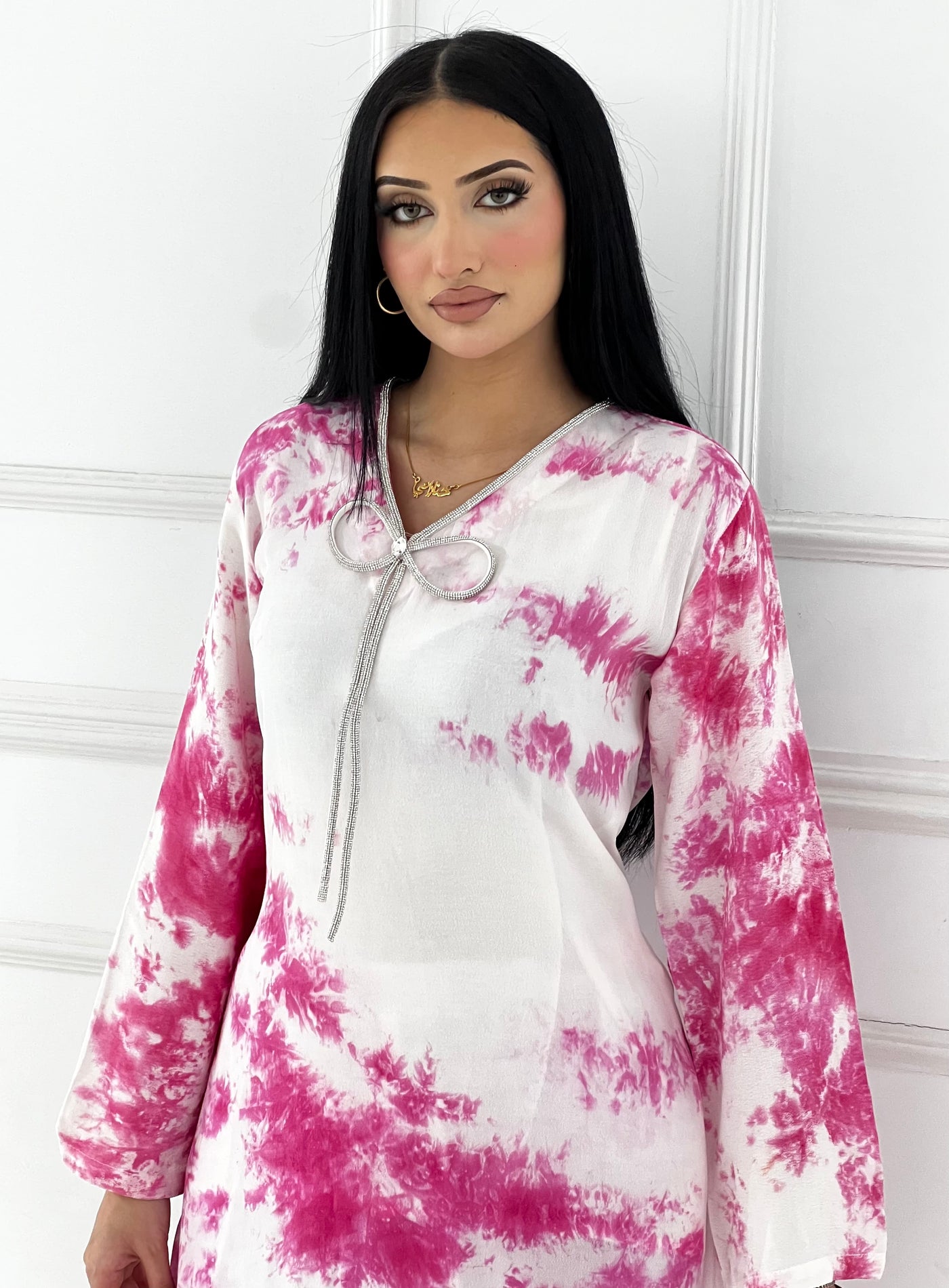 RBY-137- Tye & Dye Crepe 2 Piece Co-ord - Memsaab Online