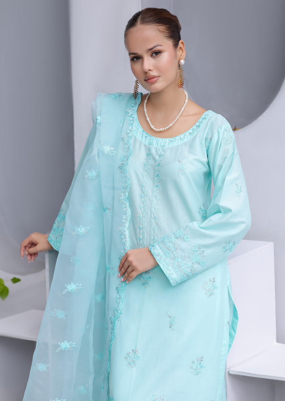 HK324 - Readymade Cotton Outfit 2025 - Memsaab Online
