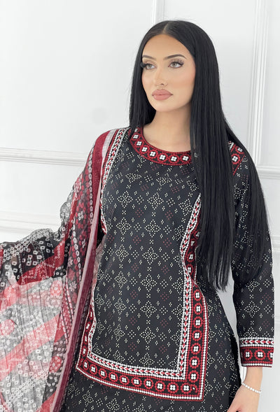 RBY-101 - Aari - Heavy Cotton Ajrak Suit