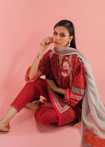 MZN-17-A - Unstitched - Mahay Summer Collection by Sana Safinaz 2023 - Memsaab Online