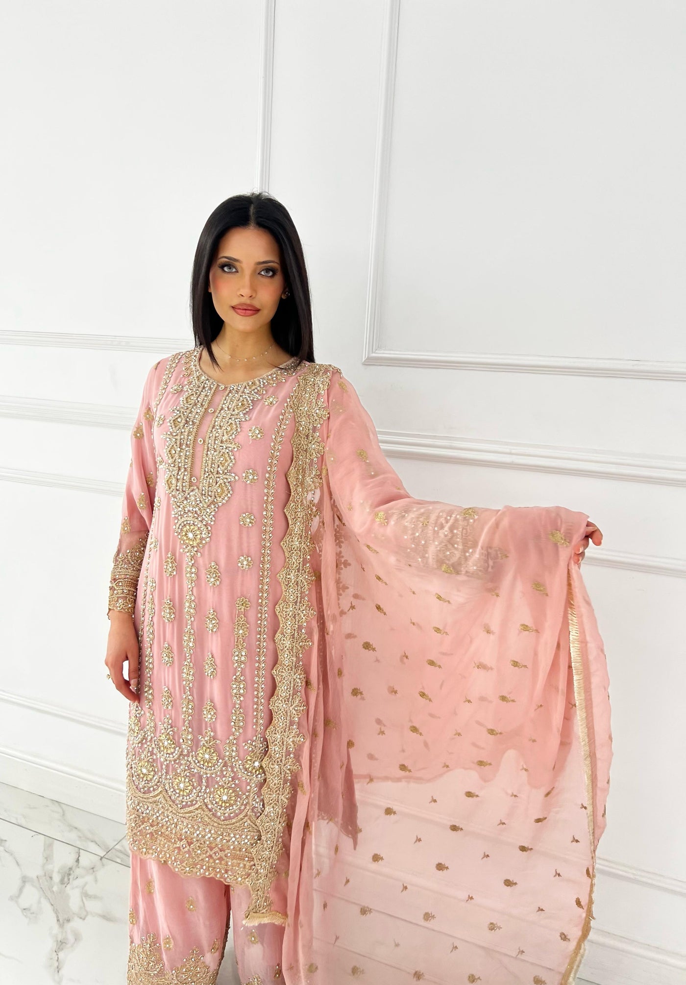 Shaz1801 - Readymade - Chiffon - Mummy n Me Outfit - Memsaab Online