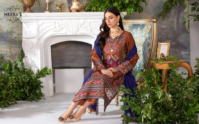 HSS-334- Readymade Heeras Suit - Memsaab Online
