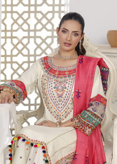 ATR-1157- Readymade Sehrish B Lux Cotton - Memsaab Online