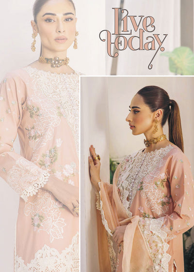 EA-EE-5517 - Unstitched - Eshaisha Eid Edit Lawn Collection 2024 - Memsaab Online