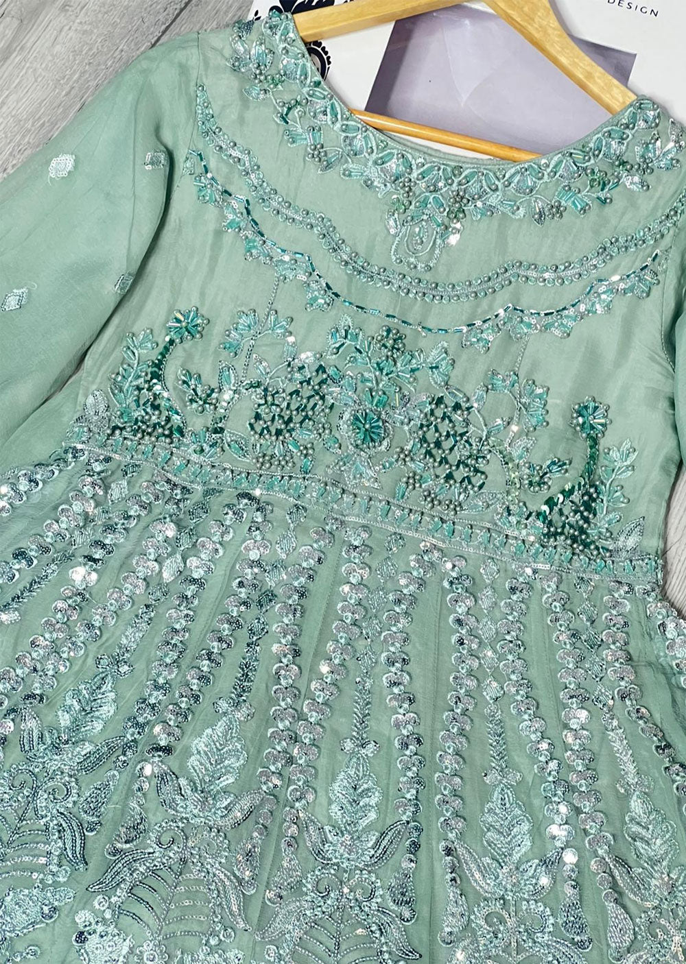 PS1800 Readymade Black Chiffon Suit - Memsaab Online