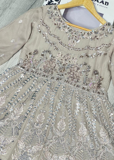 PS1800 Readymade Black Chiffon Suit - Memsaab Online