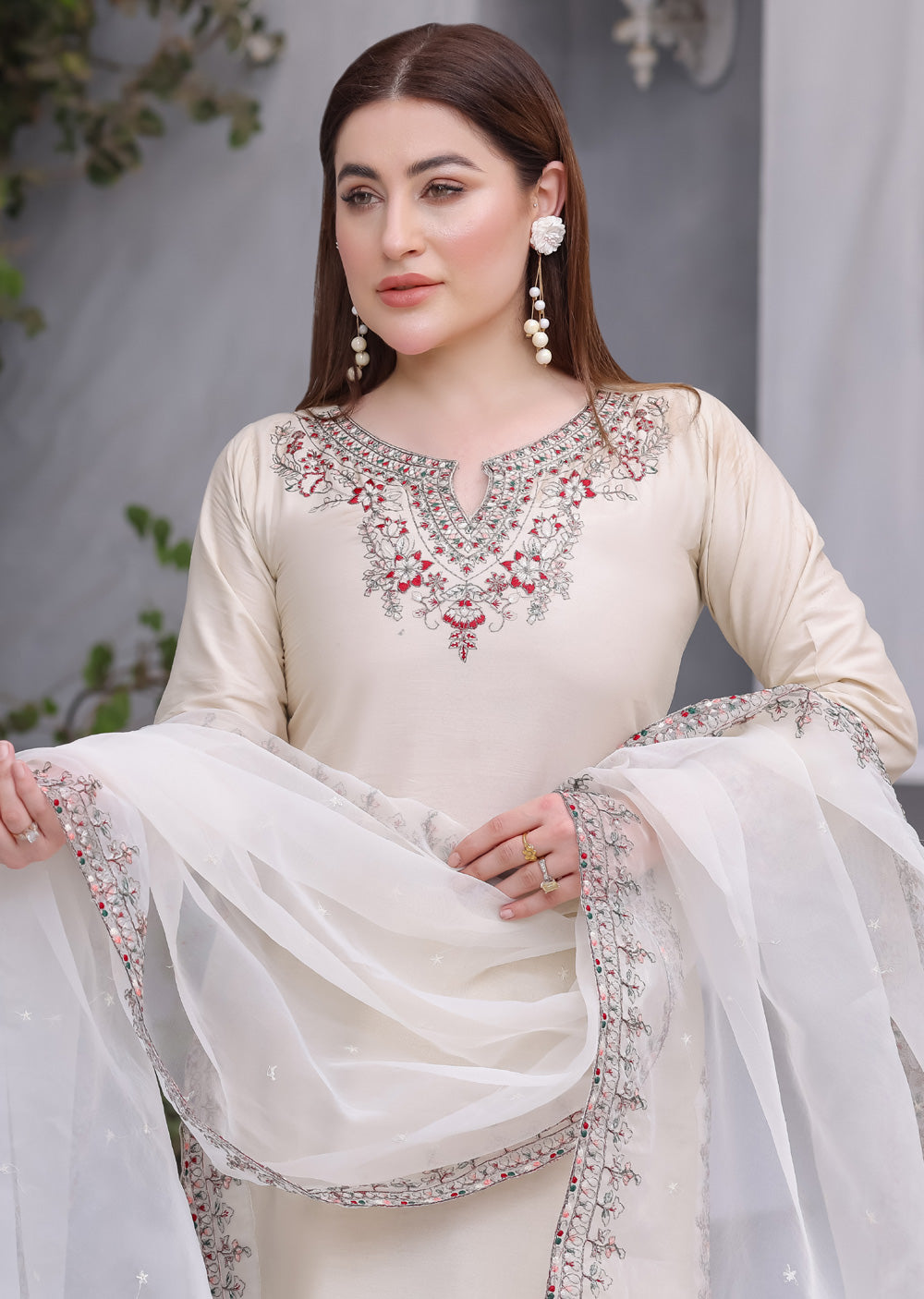 HK326 - Readymade Cotton Outfit 2025 - Memsaab Online
