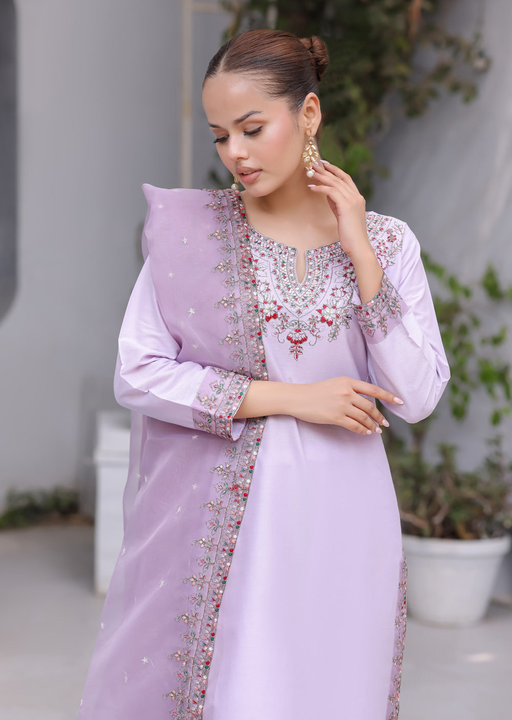 HK326 - Readymade Cotton Outfit 2025 - Memsaab Online