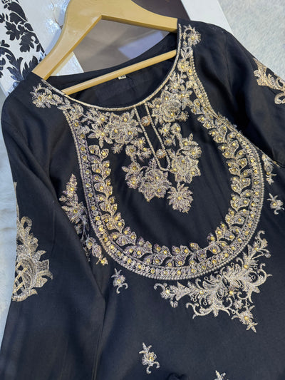 HK128 Rahat White Readymade Mother & Daughter Suit - Memsaab Online