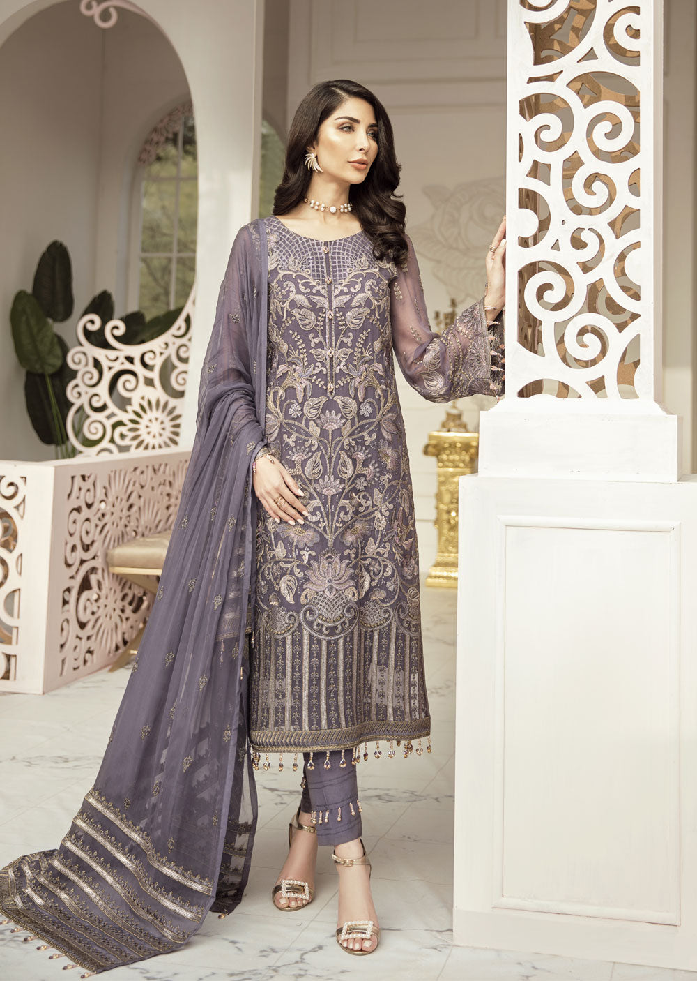 FE-110 DA,LOIRE - Unstitched - Flossie Suit - Memsaab Online