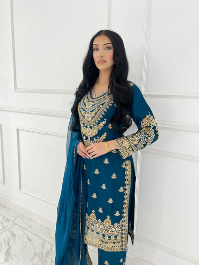 Shaz1901 - Readymade Chiffon Suit - Memsaab Online