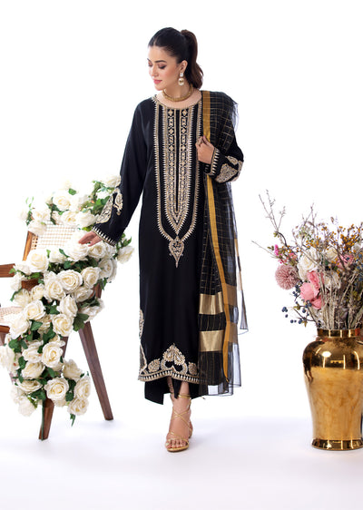 HSS-210 - Readymade Heeras linen Suit - Memsaab Online