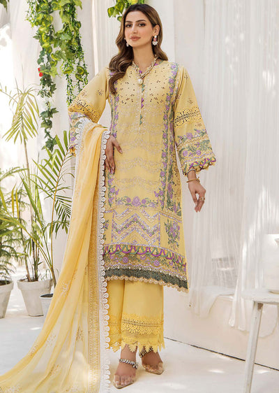 EA-EE-5518 - Unstitched - Eshaisha Eid Edit Lawn Collection 2024 - Memsaab Online