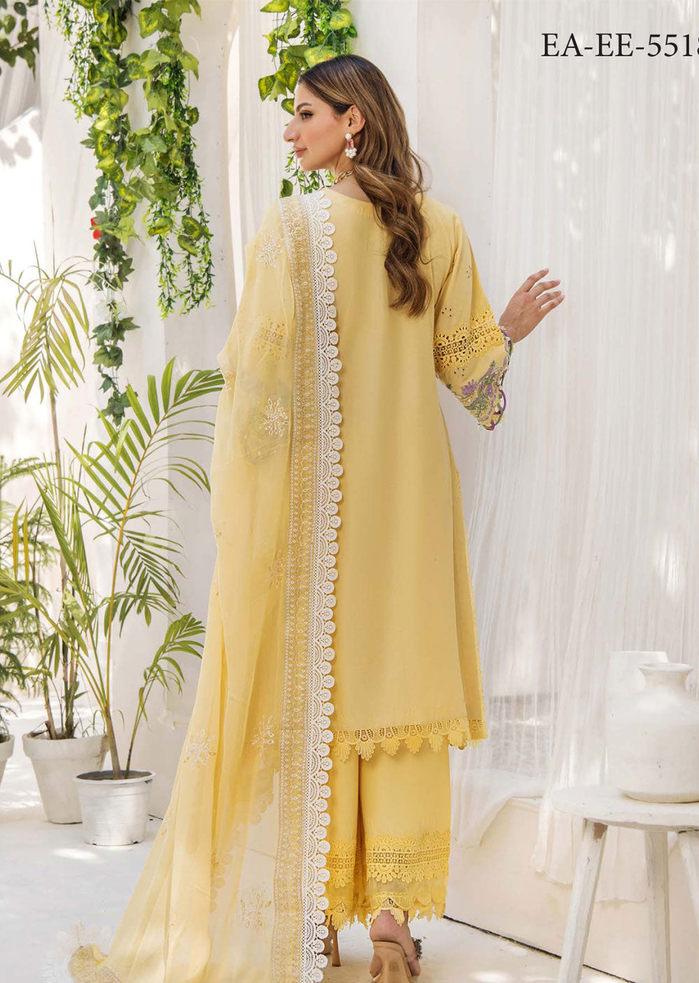 EA-EE-5518-R - Readymade - Embroidered Lawn Collection 2024 - Memsaab Online