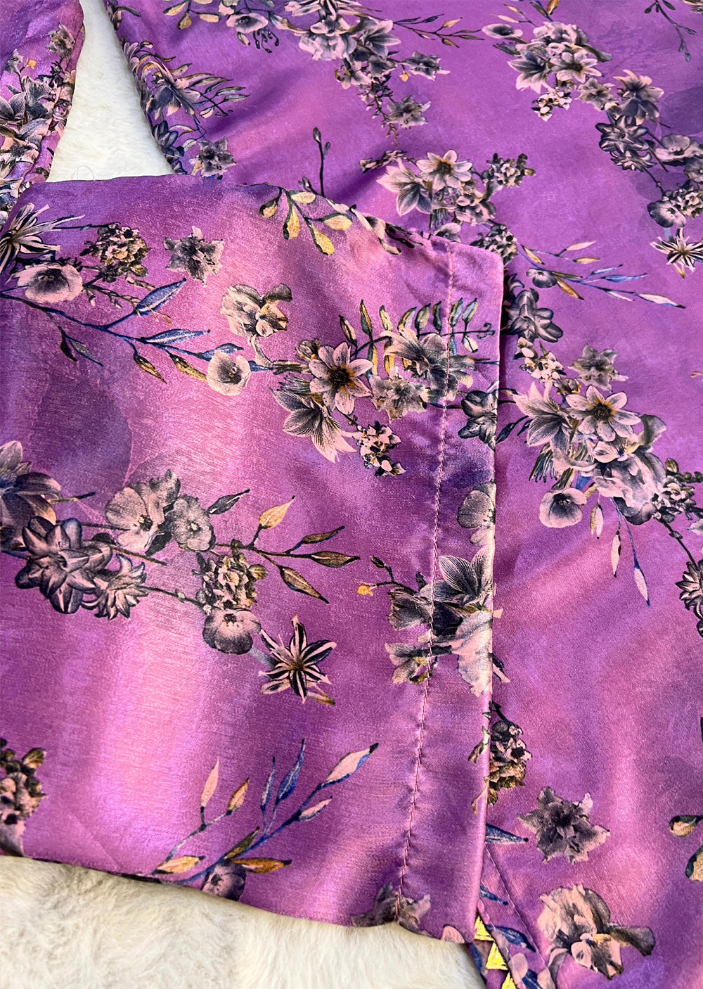 SLM618 Soneli - Readymade Lilac Silk Suit - Memsaab Online