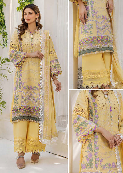 EA-EE-5518 - Unstitched - Eshaisha Eid Edit Lawn Collection 2024 - Memsaab Online