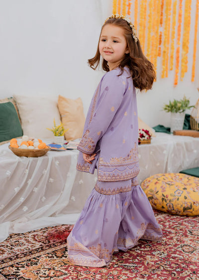 FLUER LILAS - Readymade Kids Suit by Garnet 2024 - Memsaab Online