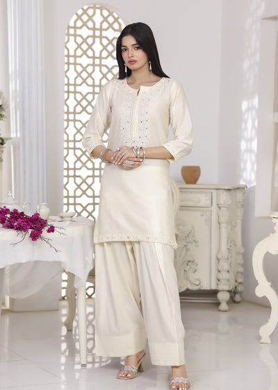 RBY-103 - RABIYA - Cotton 2 Piecce Co-ord Farshi - Memsaab Online
