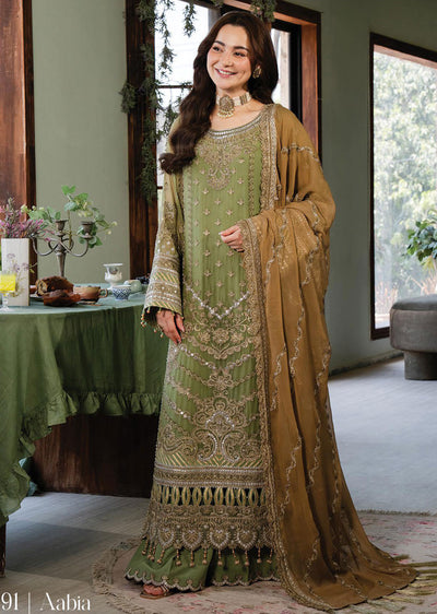 IM-191-R - Aabia - Readymade - Naina Chiffon Collection by Imrozia 2024 - Memsaab Online