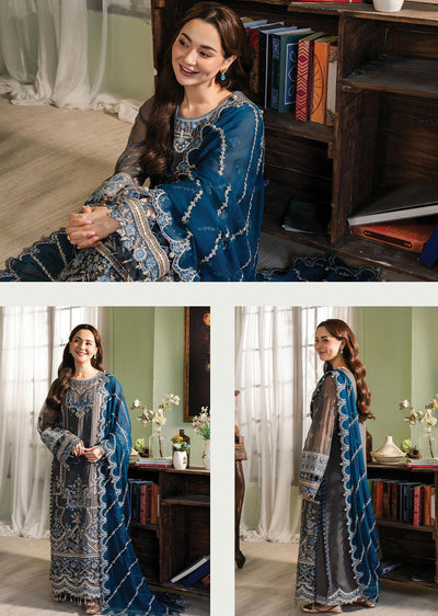 IM-192 - Nazaha - Unstitched - Naina Chiffon Collection by Imrozia 2024 - Memsaab Online