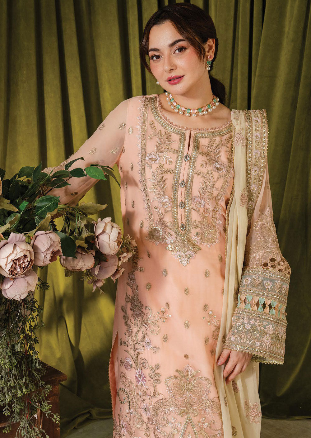 IM-193-R - Kashud - Readymade - Naina Chiffon Collection by Imrozia 2024 - Memsaab Online