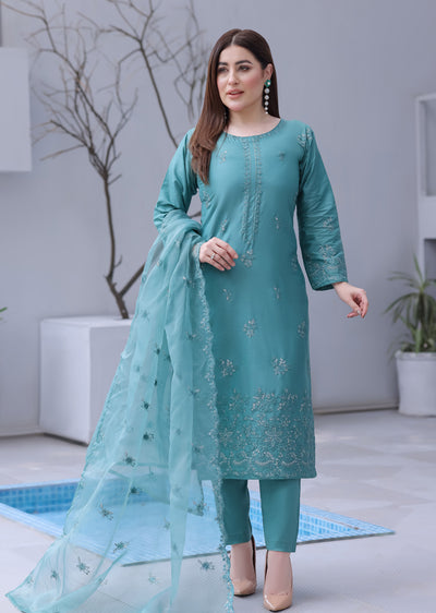 HK324 - Readymade Cotton Outfit 2025 - Memsaab Online