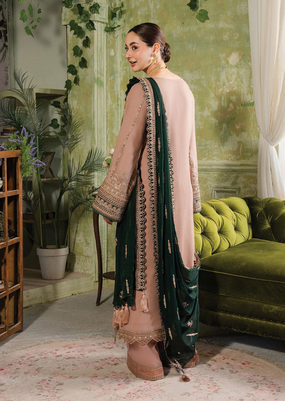 IM-195-R - Gul - Readymade - Naina Chiffon Collection by Imrozia 2024 - Memsaab Online