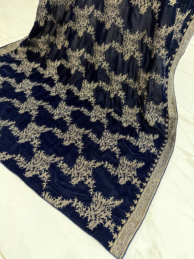 SMV102 Embroidered Velvet Shawl