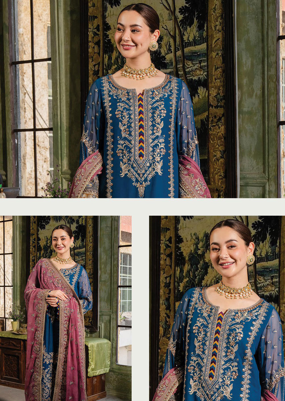 IM-197-R - Afsa - Readymade - Naina Chiffon Collection by Imrozia 2024 - Memsaab Online