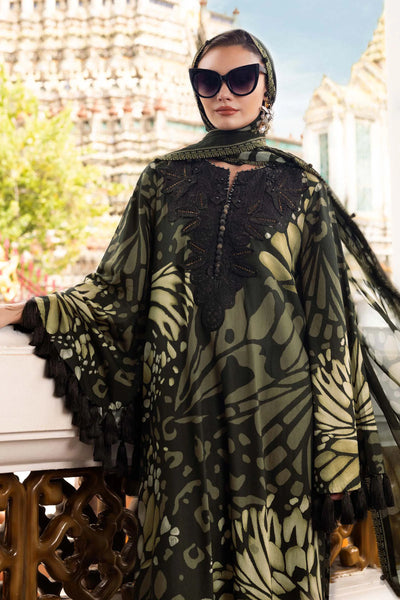 MPT-2809-A Unstitched - Maria B MPRINTS Collection 2025 - Memsaab Online