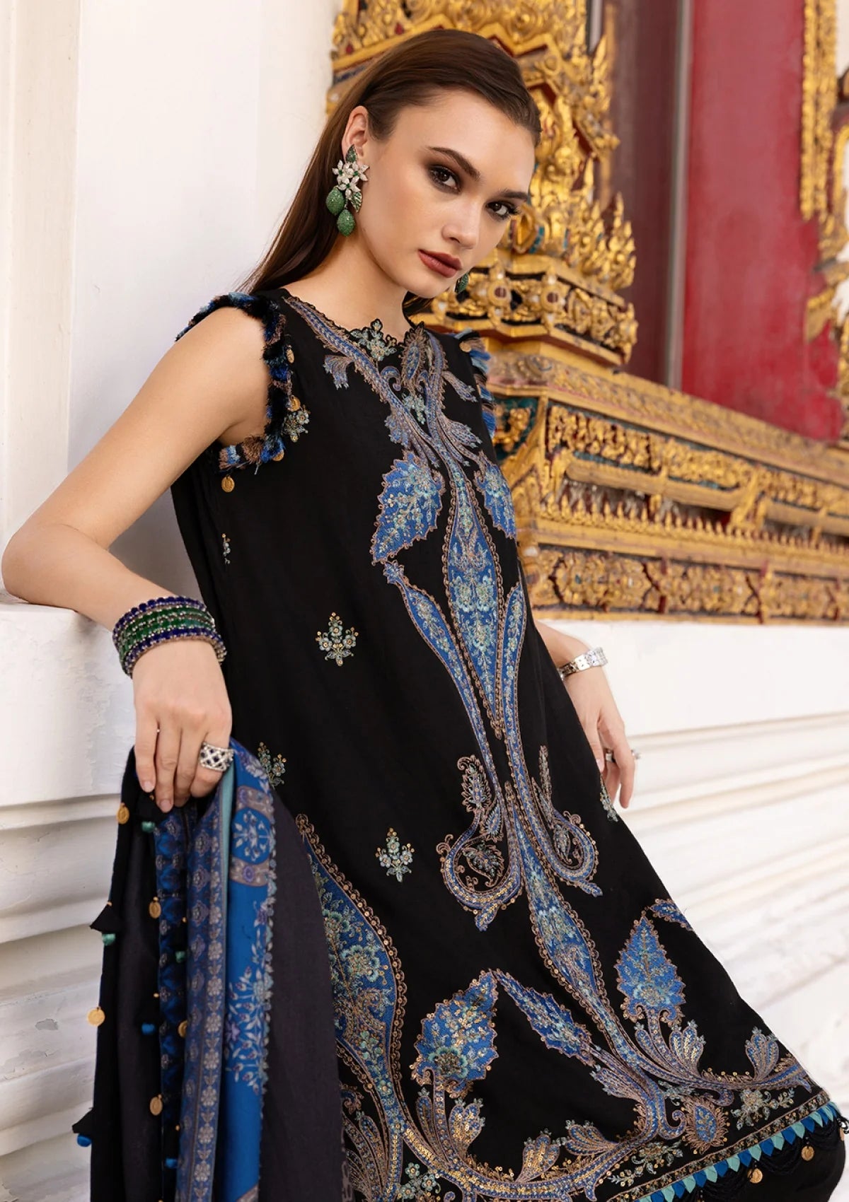 MPT-2806-B Unstitched - Maria B MPRINTS Collection 2025 - Memsaab Online