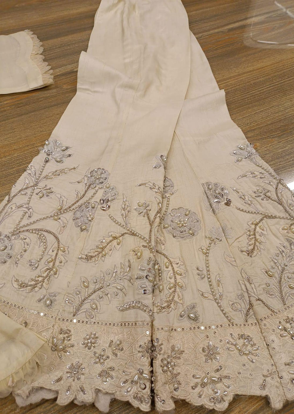 AN-19 Readymade Off White Ally's Dress - Memsaab Online