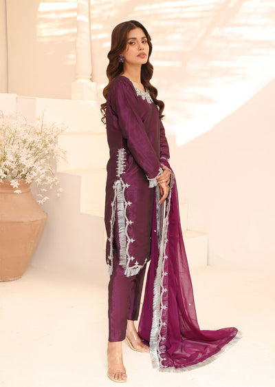 SRB110 - SADA BAHAR - Purple Sehrish.B Designer Outfit - Memsaab Online