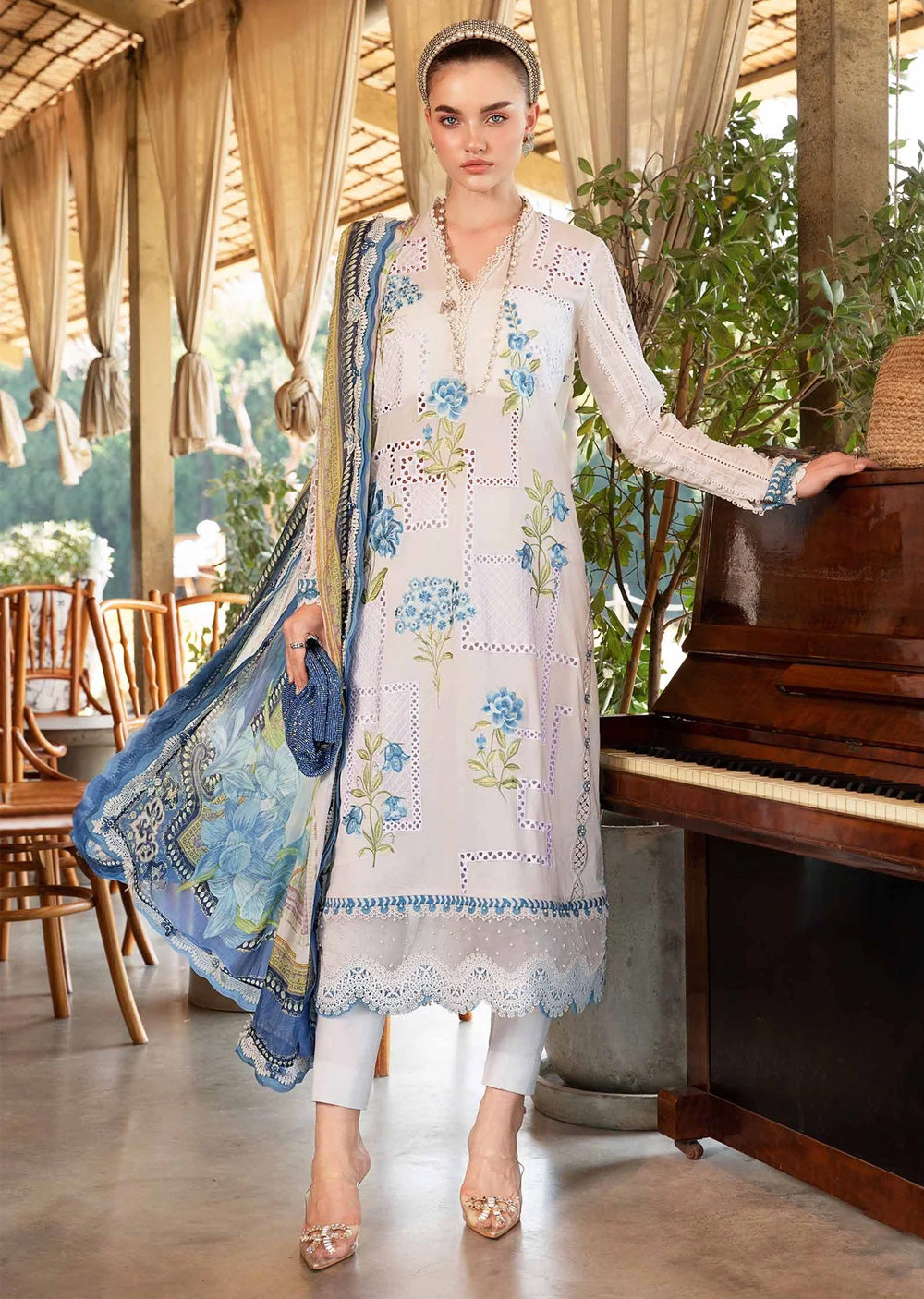 MPLS-01-A - Maria B Mprints Spring Summer Printed Lawn Suit 2025 - Memsaab Online