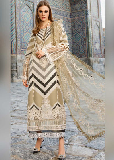 DLJ01-A Readymade Maria b Inspired Lawn - Memsaab Online