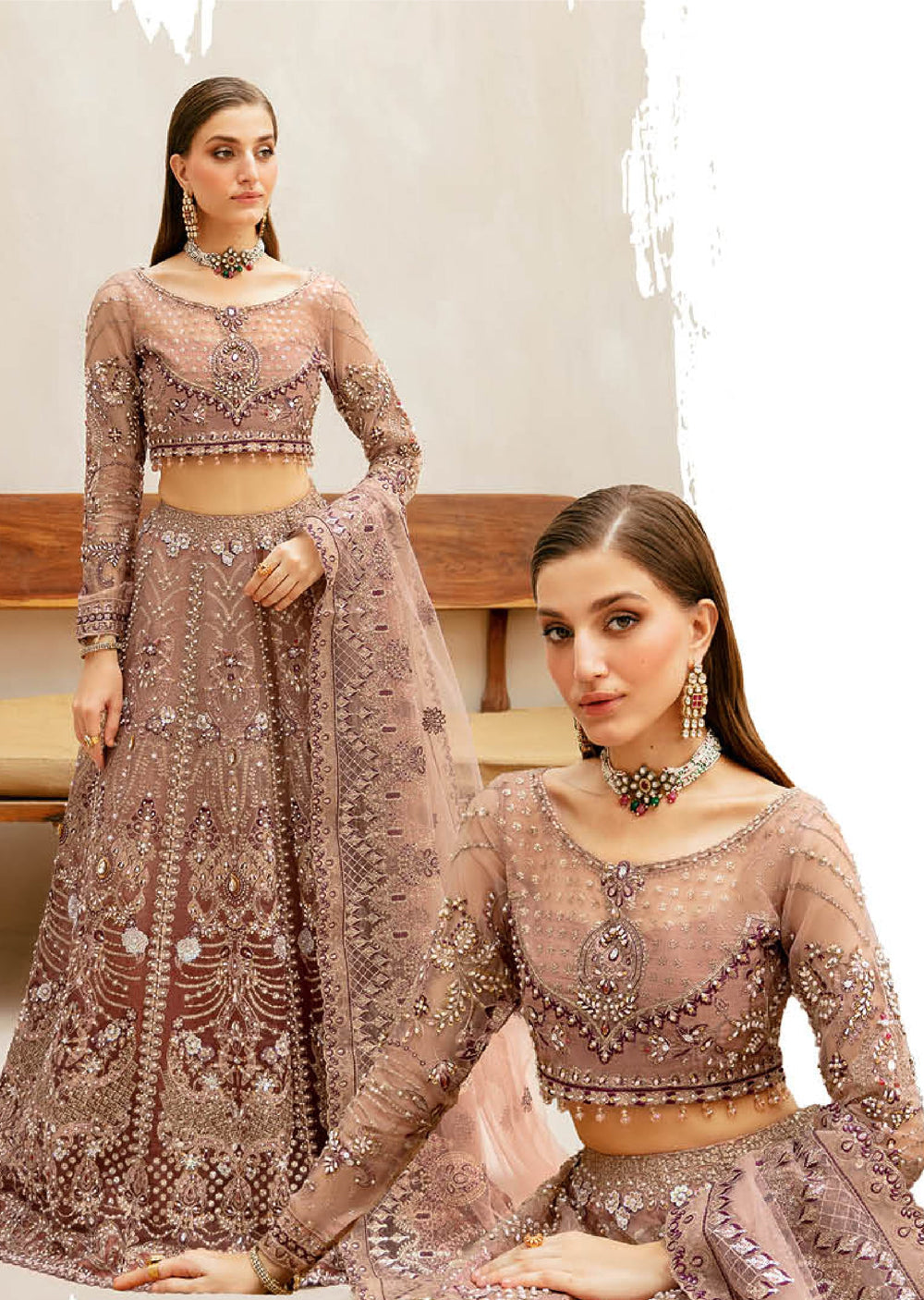 HA-401 - Unstitched - Ramsha Luxury Wedding Collection Vol 04 2024 - Memsaab Online