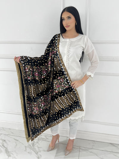 RBY-133- New Luxury Velvet Shawl 2025