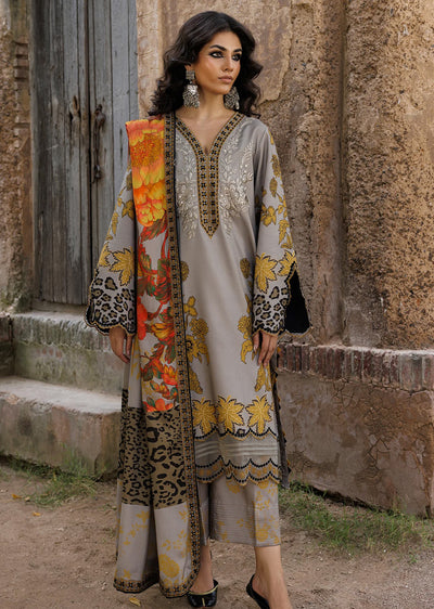 CCW6-14-Unstitched Embroidered Linen Collection 2025 - Memsaab Online