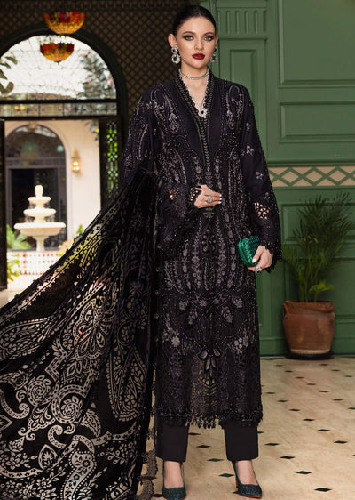 WL-1307-Unstitched Embroidered Linen Suit 2025 - Memsaab Online