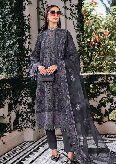 WL-1305- Maria b Embroidered Velvet Suit 2025 - Memsaab Online