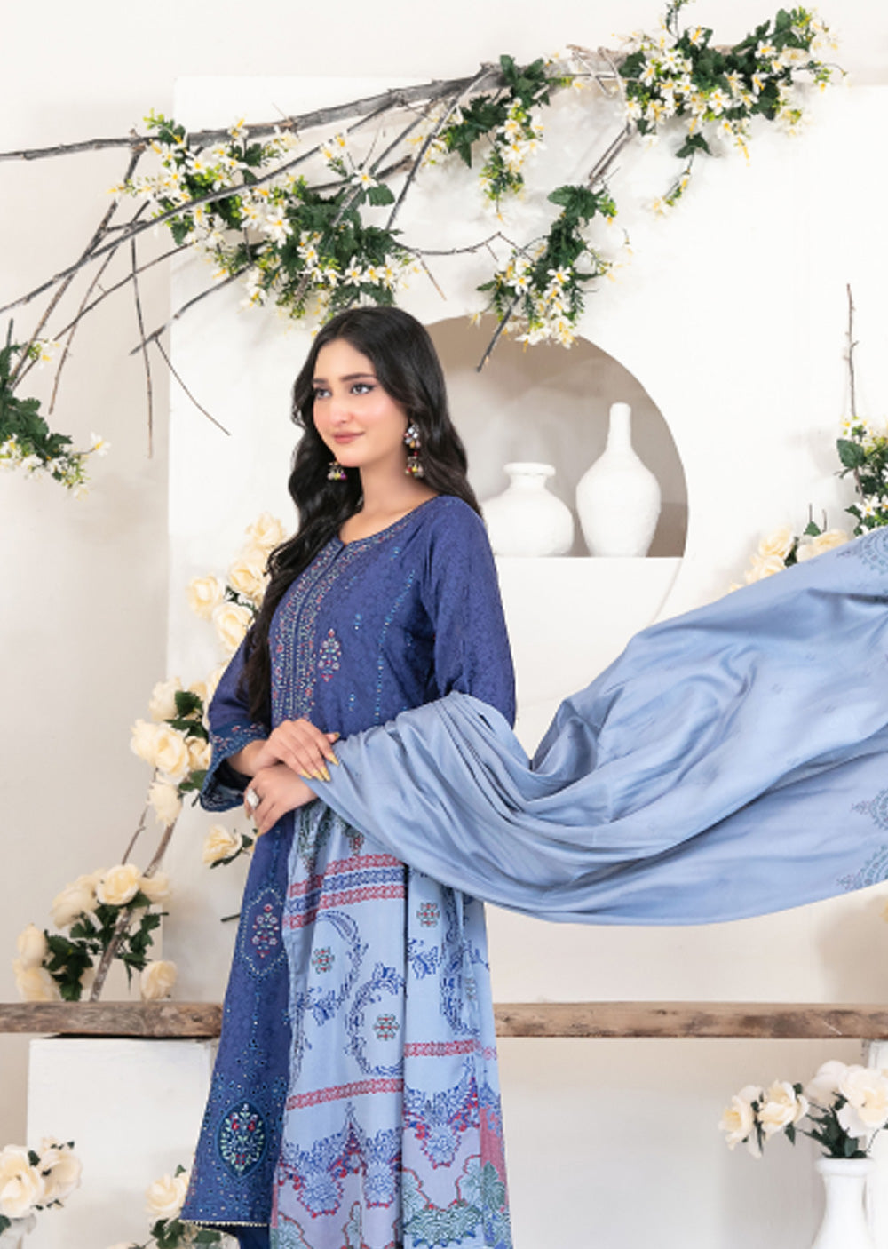 TWD-4557 -Readymade Yumna Collection By Tawakkal Suit 2025 - Memsaab Online
