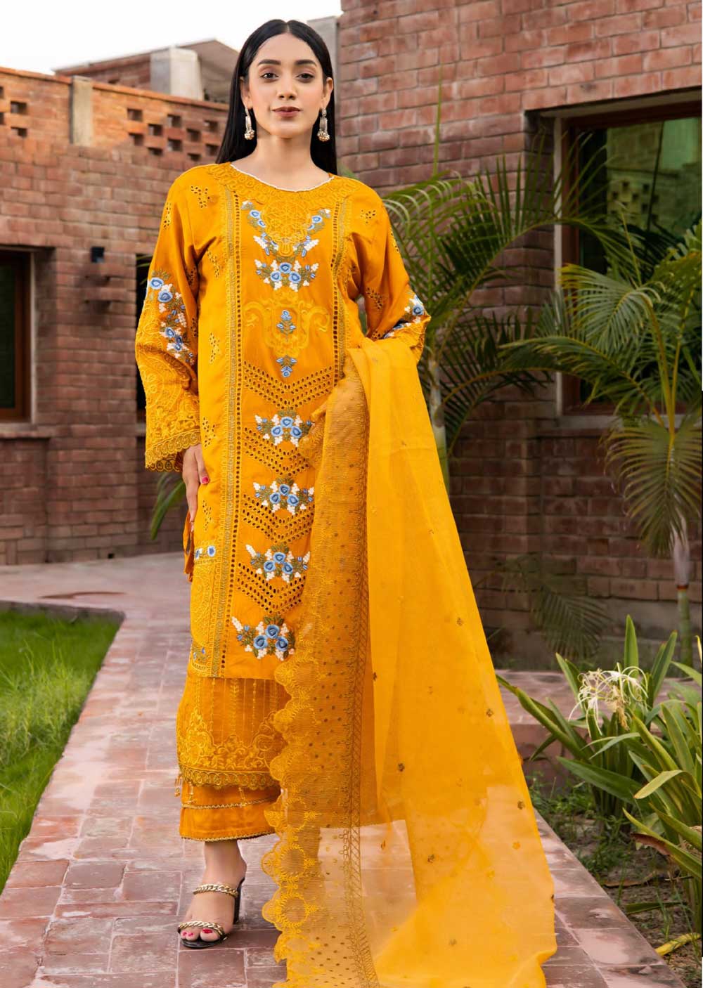 LTS-01 - Unstitched - Lotus Collection 2023 - Memsaab Online